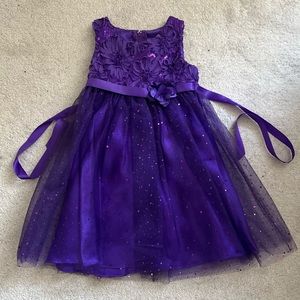 Beautiful Purple Dress by Rare Editions, Size 4/4T